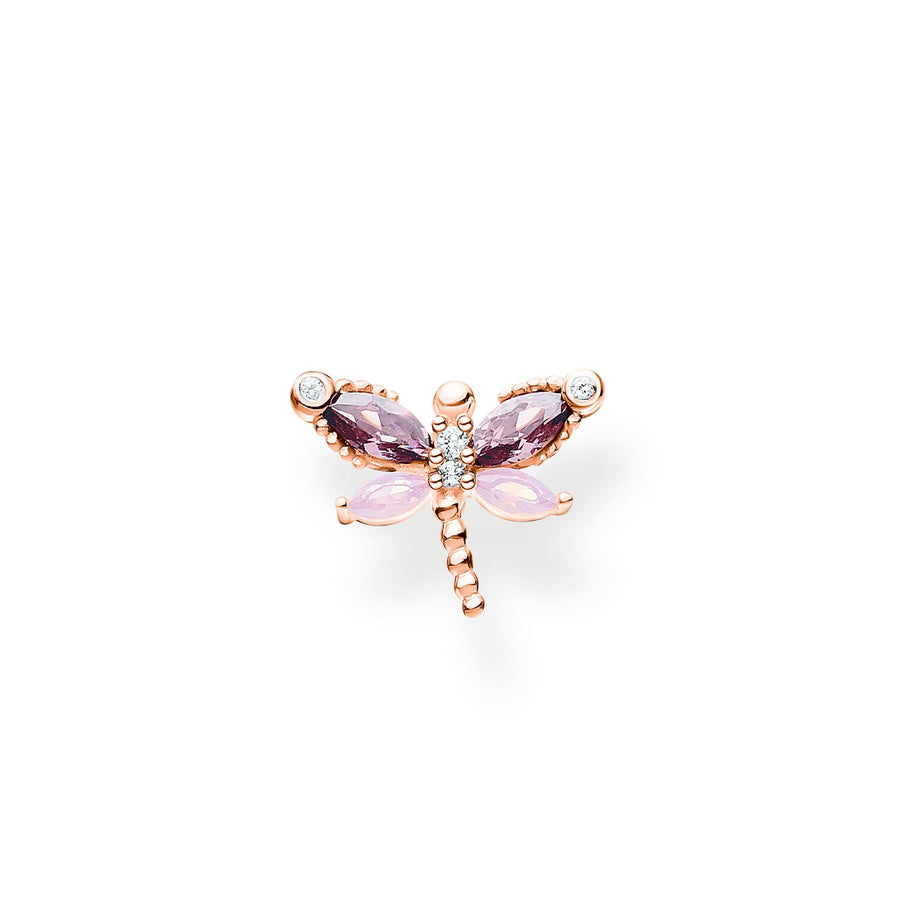 Thomas Sabo Single Ear Stud Dragonfly Rose Gold | The Jewellery Boutique