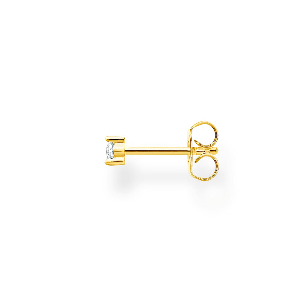 Thomas Sabo Single Ear Stud Stone Gold | The Jewellery Boutique