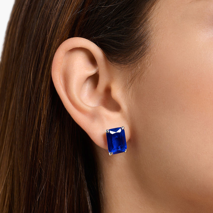 Thomas Sabo Ear studs blue stone