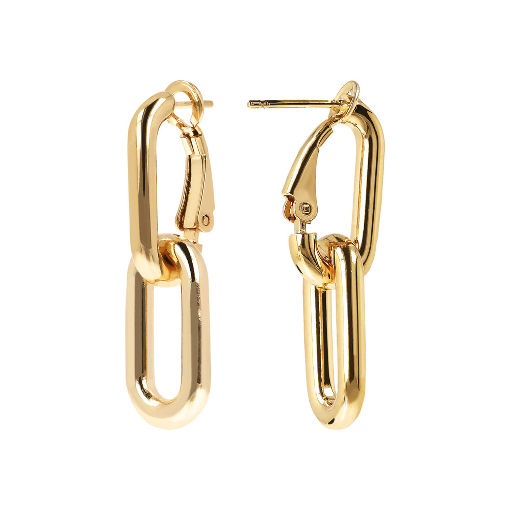 Bronzallure 2 in 1 Golden Earrings| The Jewellery Boutique