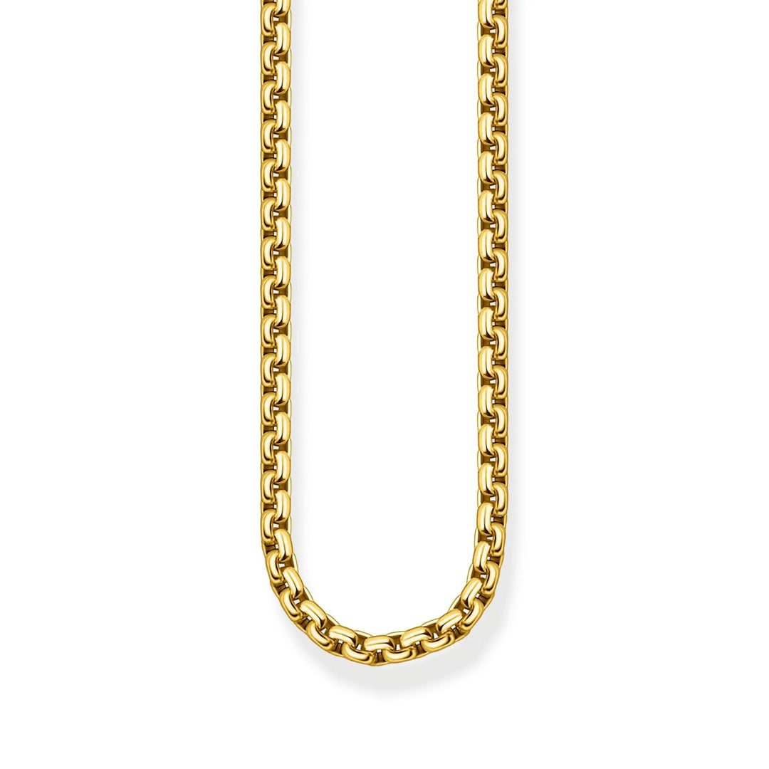 THOMAS SABO Venezia Chain Gold Rebel Necklace - B &amp; S Lyncris Jewellers