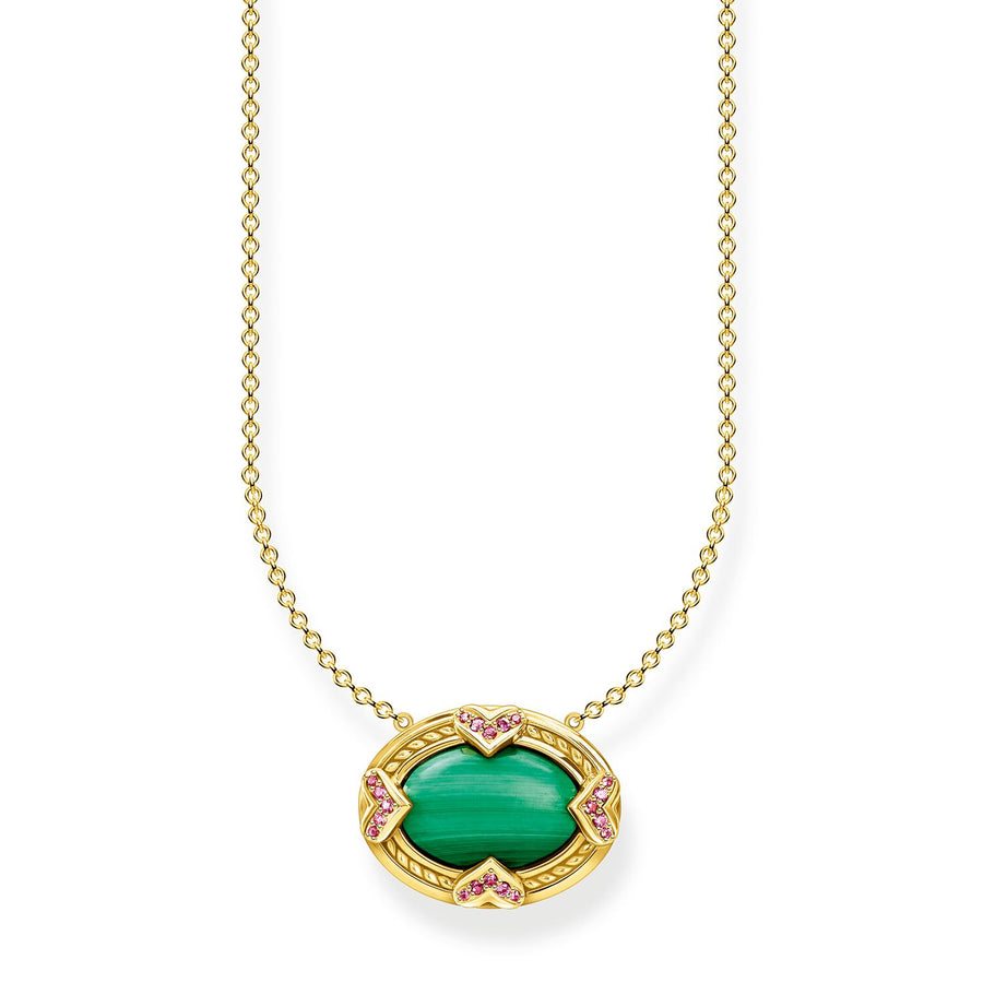 Thomas Sabo Necklace Green Stone | The Jewellery Boutique