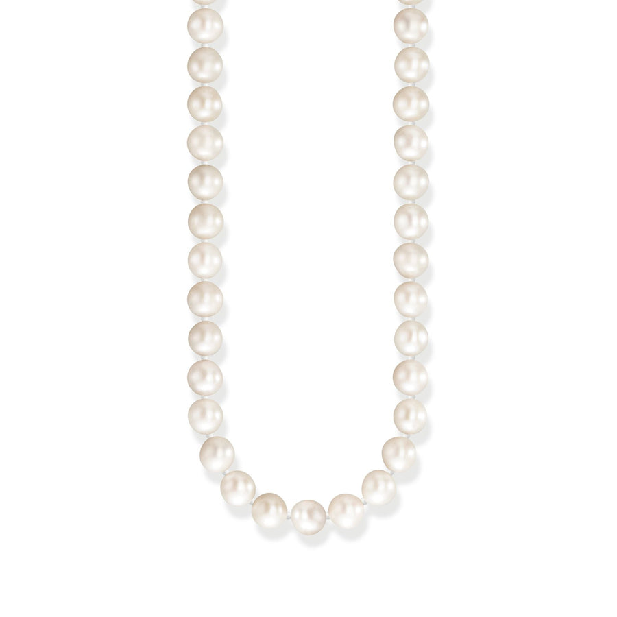 Necklace pearls silver