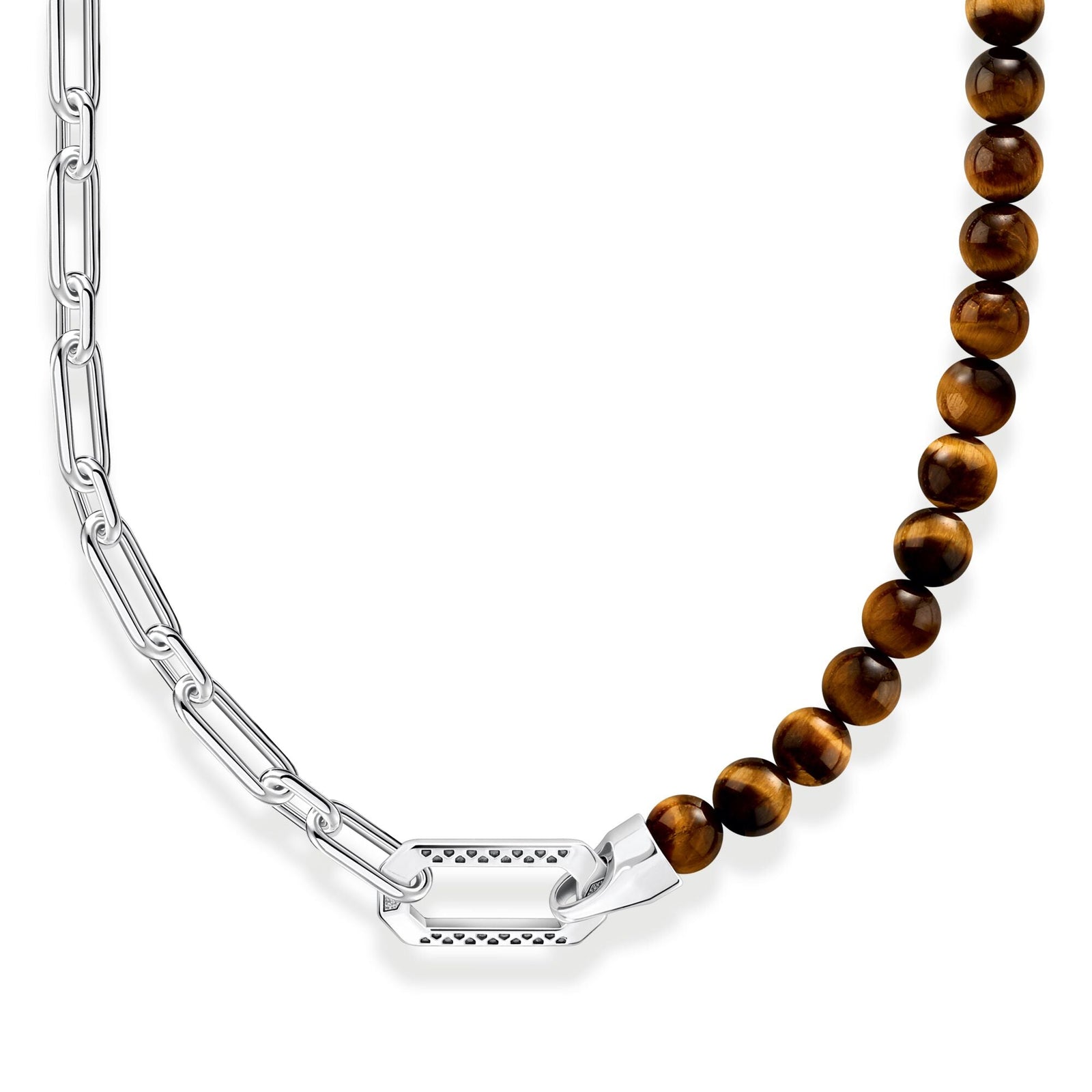 THOMAS SABO Necklace with Brown Beads - B & S Lyncris Jewellers
