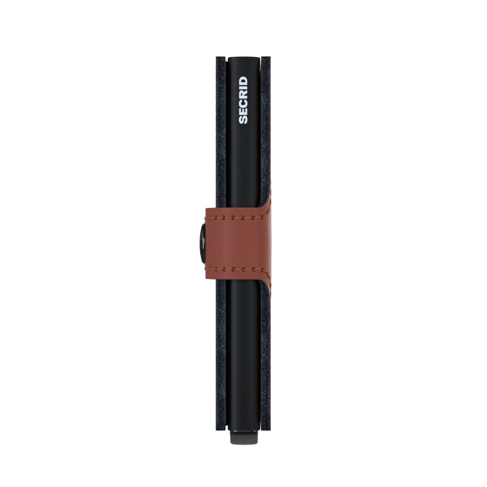SECRID Miniwallet Matte Brick Black Leather RFID SC5854