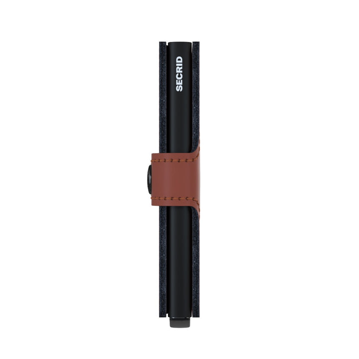 SECRID Miniwallet Matte Brick Black Leather RFID SC5854