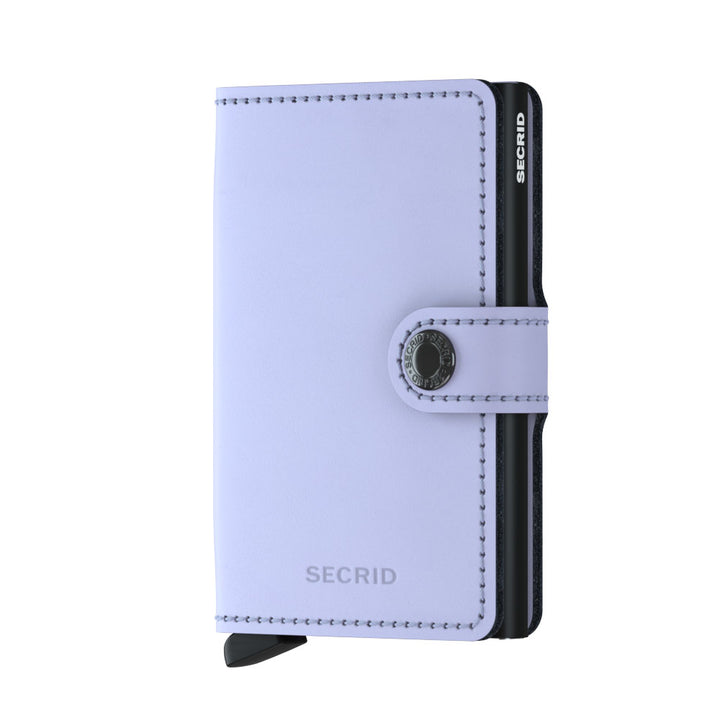 SECRID Miniwallet Matte Lilac Black Leather RFID SC6189