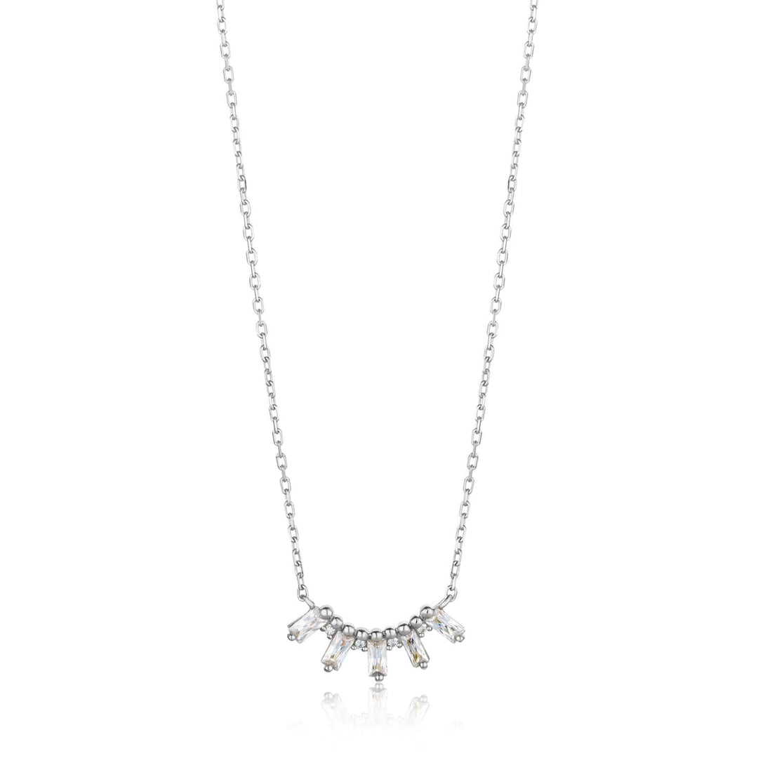 Ania Haie Glow Solid Bar Necklace - Silver