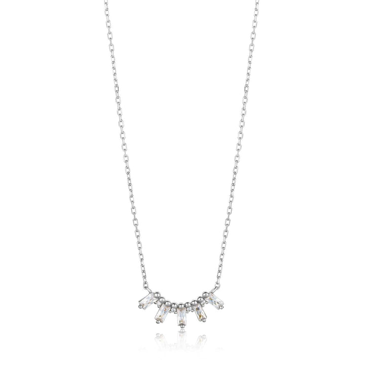 Ania Haie Glow Solid Bar Necklace - Silver
