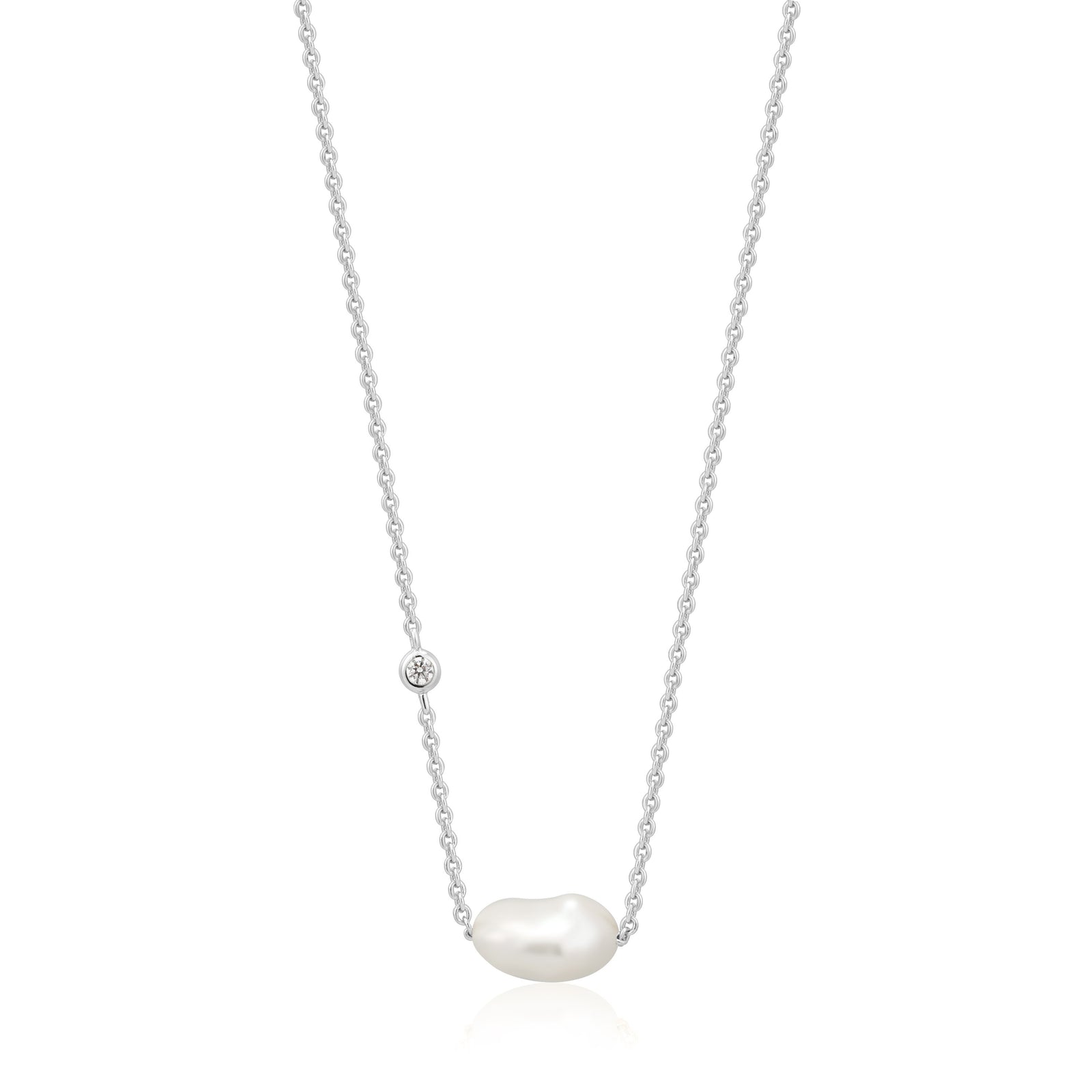 Ania Haie Pearl Necklace Silver - B & S Lyncris Jewellers