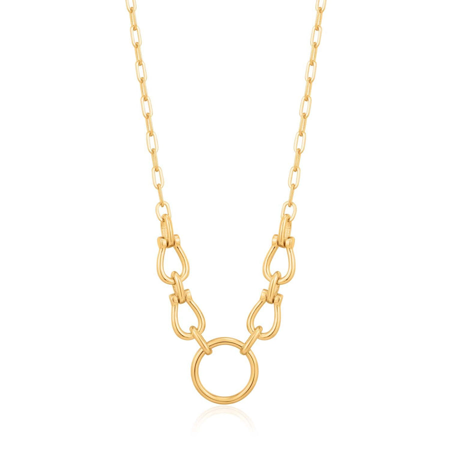 Ania Haie Horseshoe Link Necklace - Gold