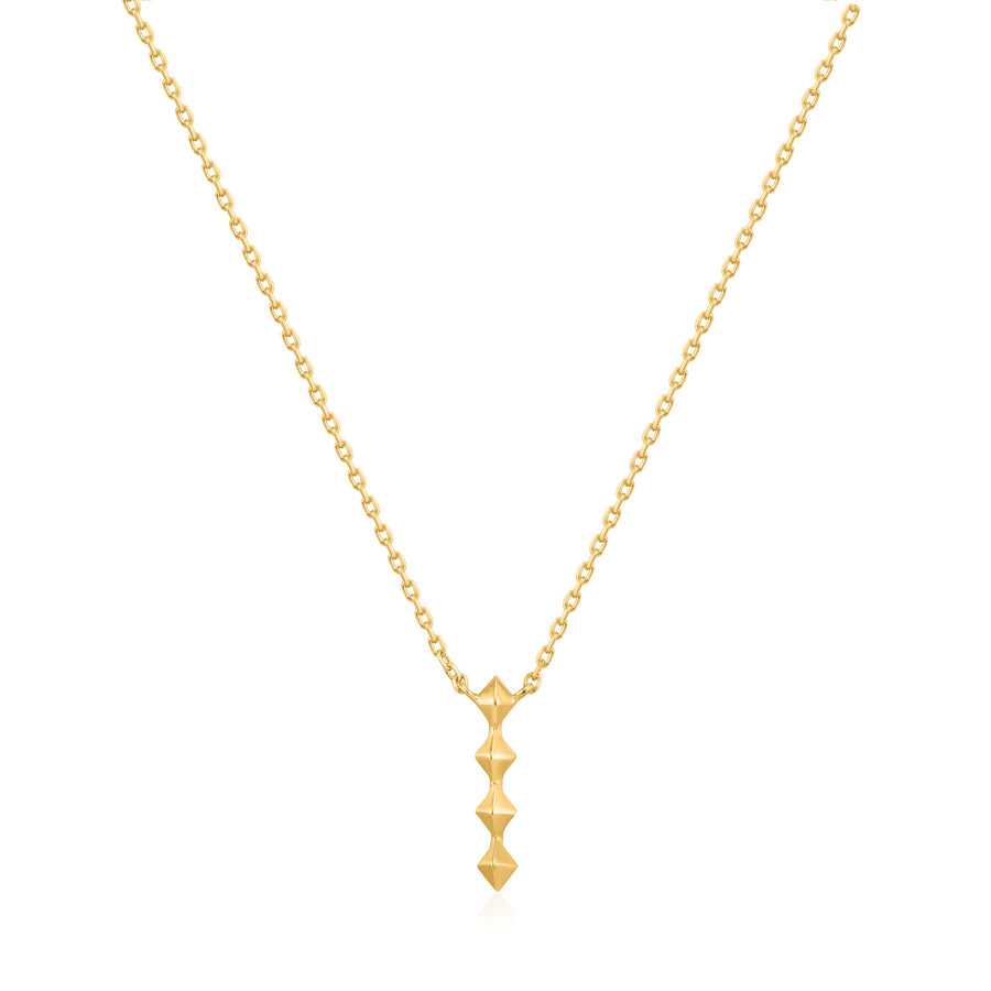 Ania Haie Gold Spike Drop Necklace