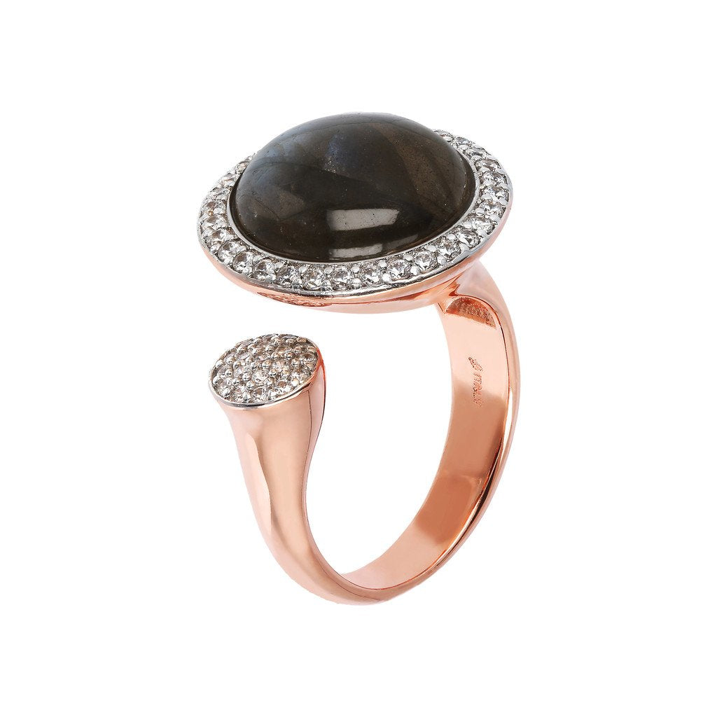 Bronzallure Open Ring with Gemstones
