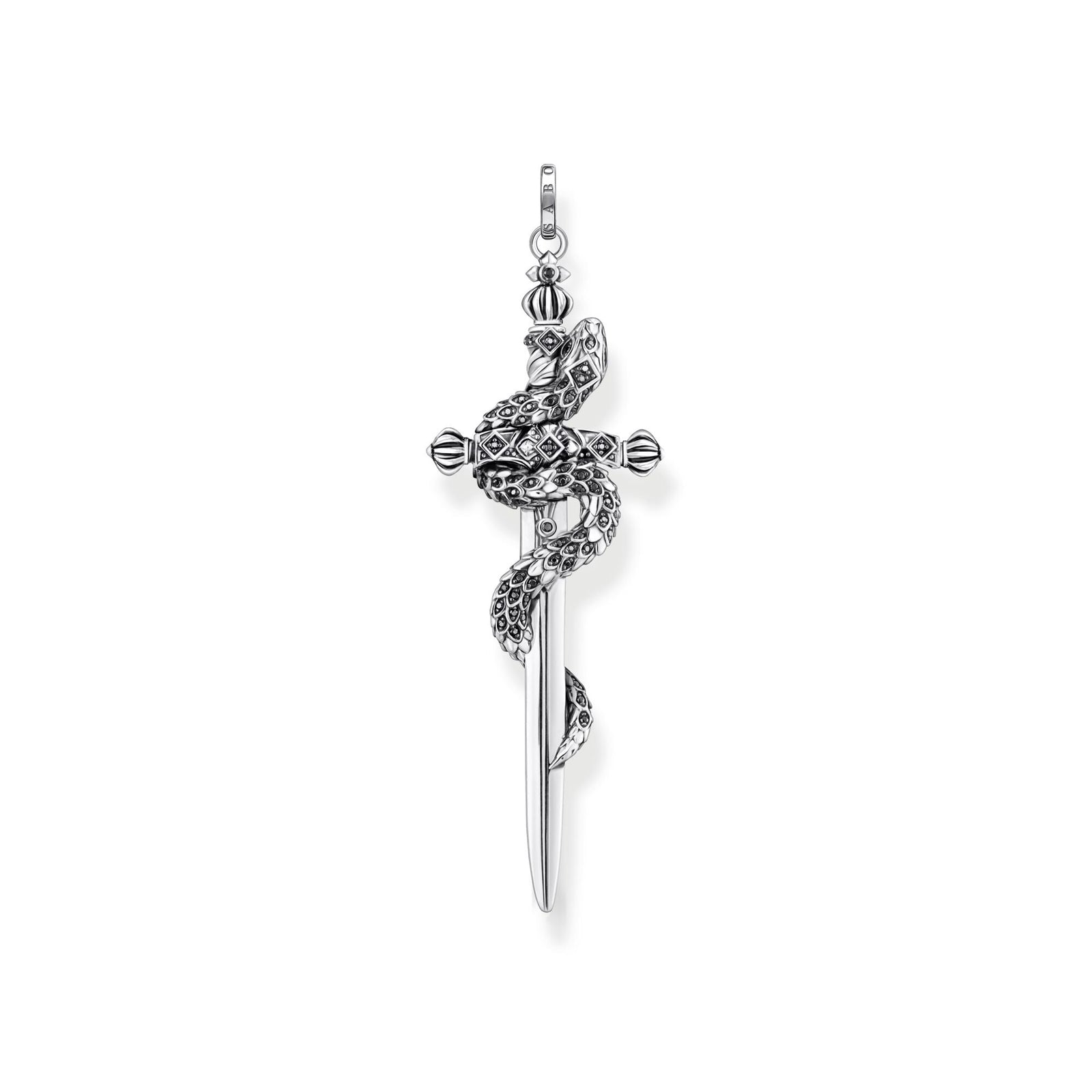 THOMAS SABO Pendant blackened sword with snake - B & S Lyncris Jewellers