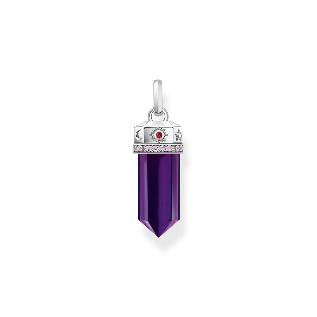 THOMAS SABO Pendant with Imitation Amethyst