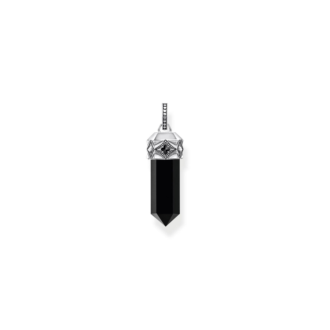 THOMAS SABO Crystal Pendant made from Black Onyx - B &amp; S Lyncris Jewellers
