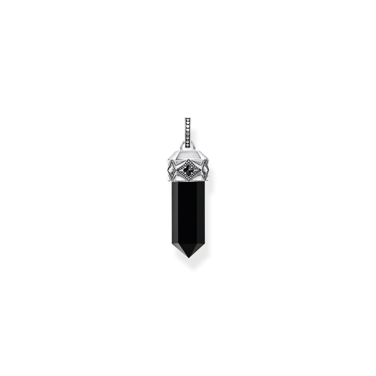 THOMAS SABO Crystal Pendant made from Black Onyx - B & S Lyncris Jewellers