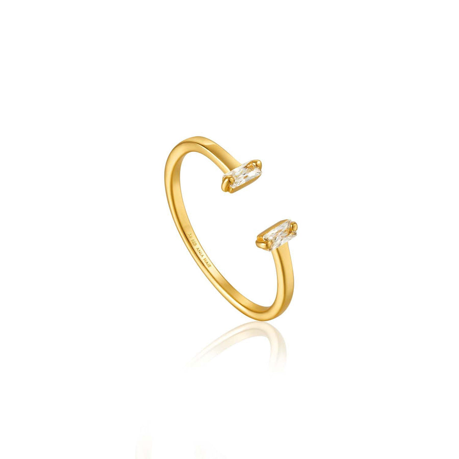 Ania Haie Glow Adjustable Ring - Gold