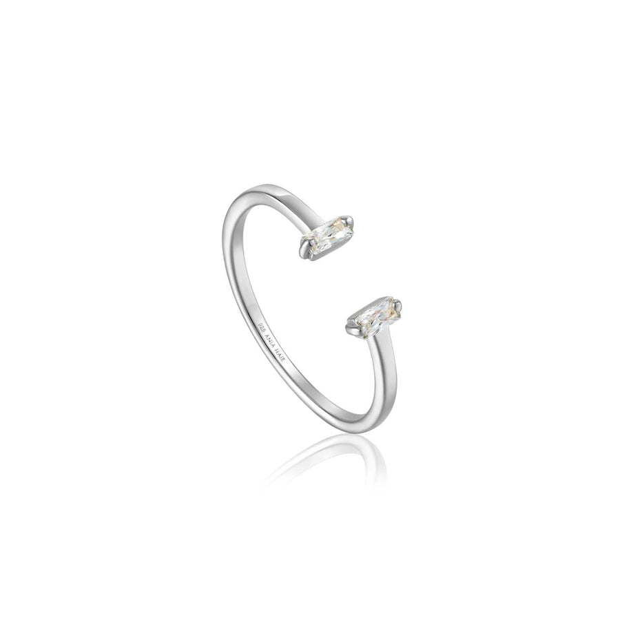 Ania Haie Glow Adjustable Ring - Silver