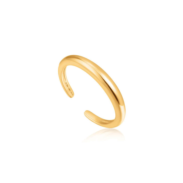 Ania Haie Luxe Band  Adjustable Ring  - Gold
