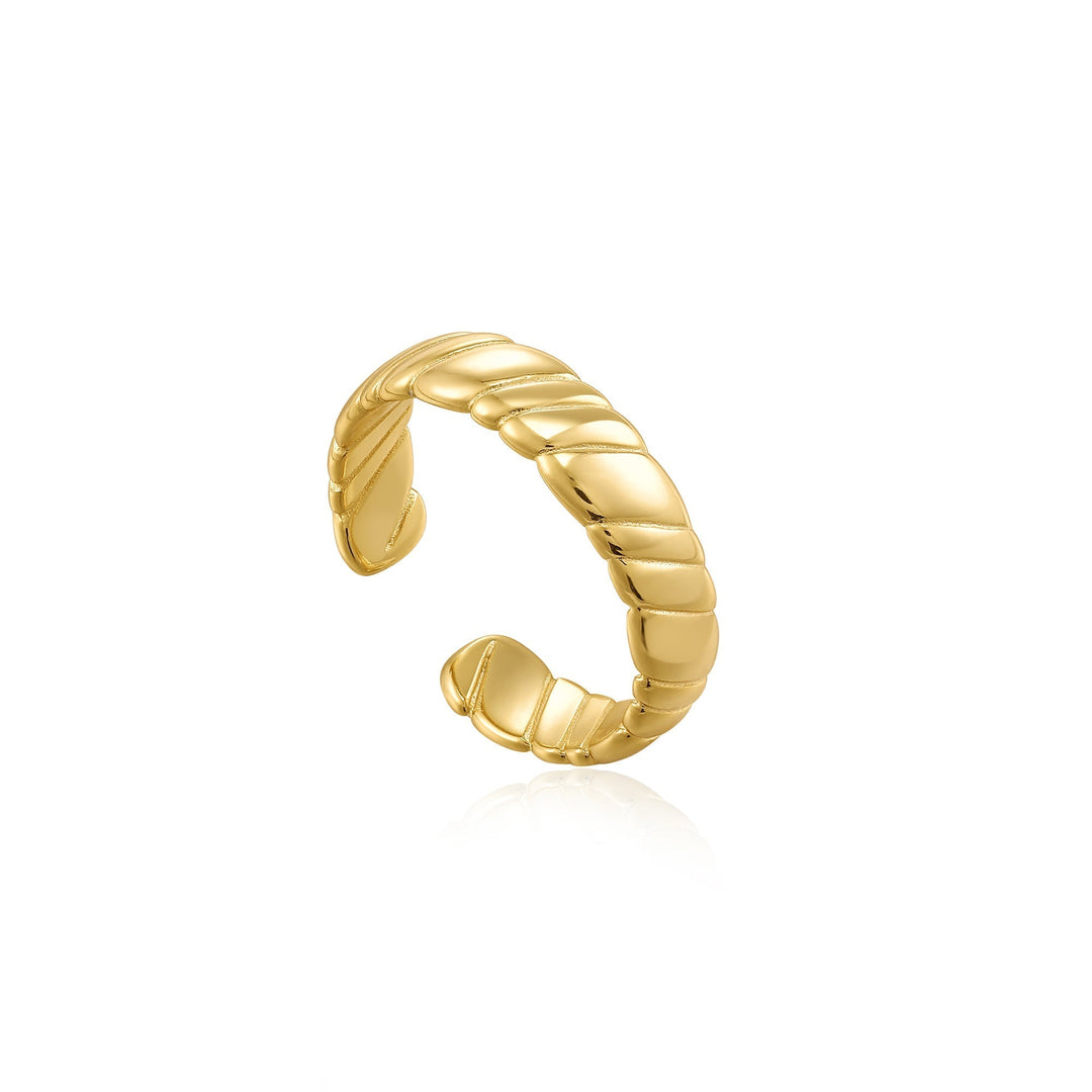 Ania Haie Smooth Twist Wide Band Ring