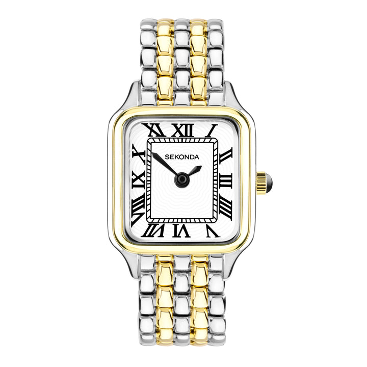Sekonda Monica Heritage Silver & Gold Watch Large - SK40658