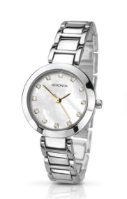 Sekonda Silver Watch With Diamante Detail Dial SK2064 - Lyncris Jewellers