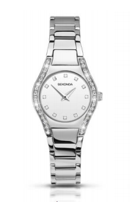 Sekonda Silver Watch With Diamante Bezel SK2199 - Lyncris Jewellers