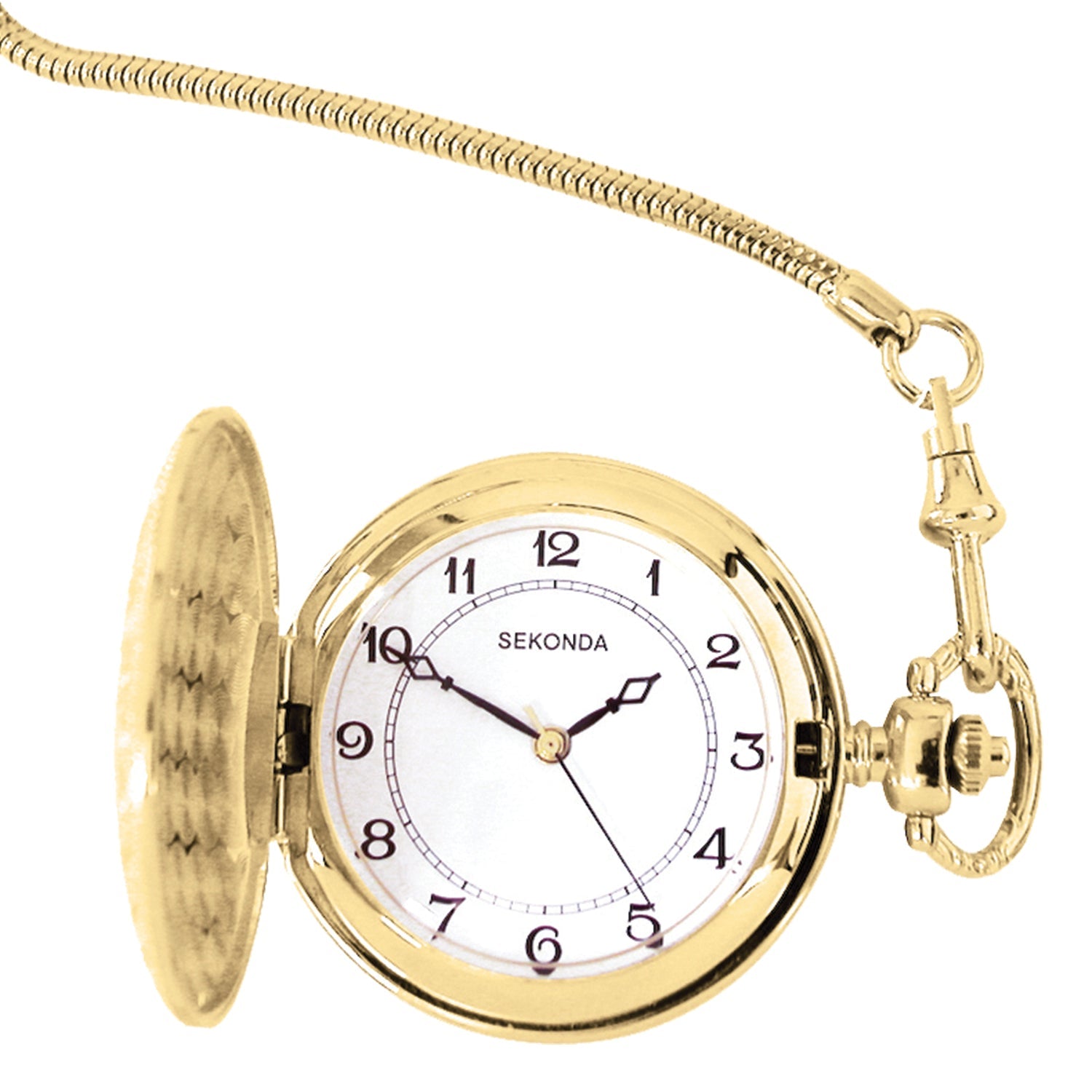 Sekonda MenÃƒÂ¢Ã¢â€šÂ¬Ã¢â€žÂ¢s Gold Plated Pocket Watch