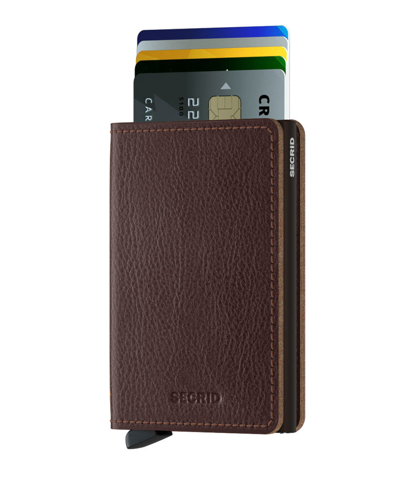 SECRID Slimwallet Veg Tanned Espresso Brown Leather SC8138 - B & S Lyncris Jewellers