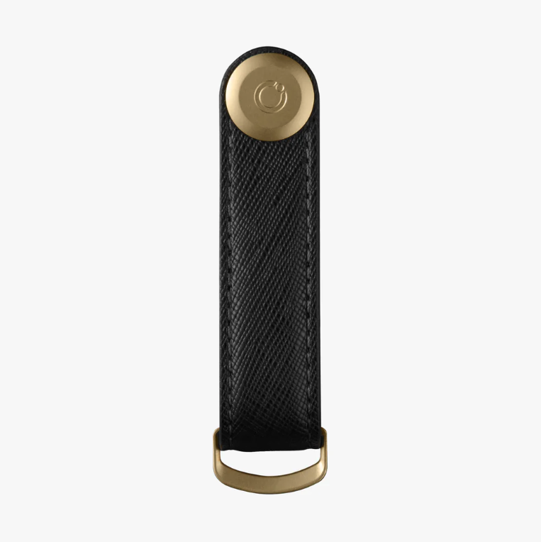 ORBITKEY Key Organiser Saffiano Liquorice Black - B &amp; S Lyncris Jewellers