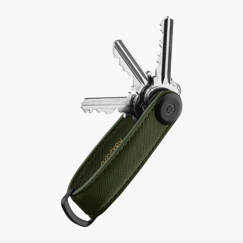ORBITKEY Key Organiser Saffiano Olive