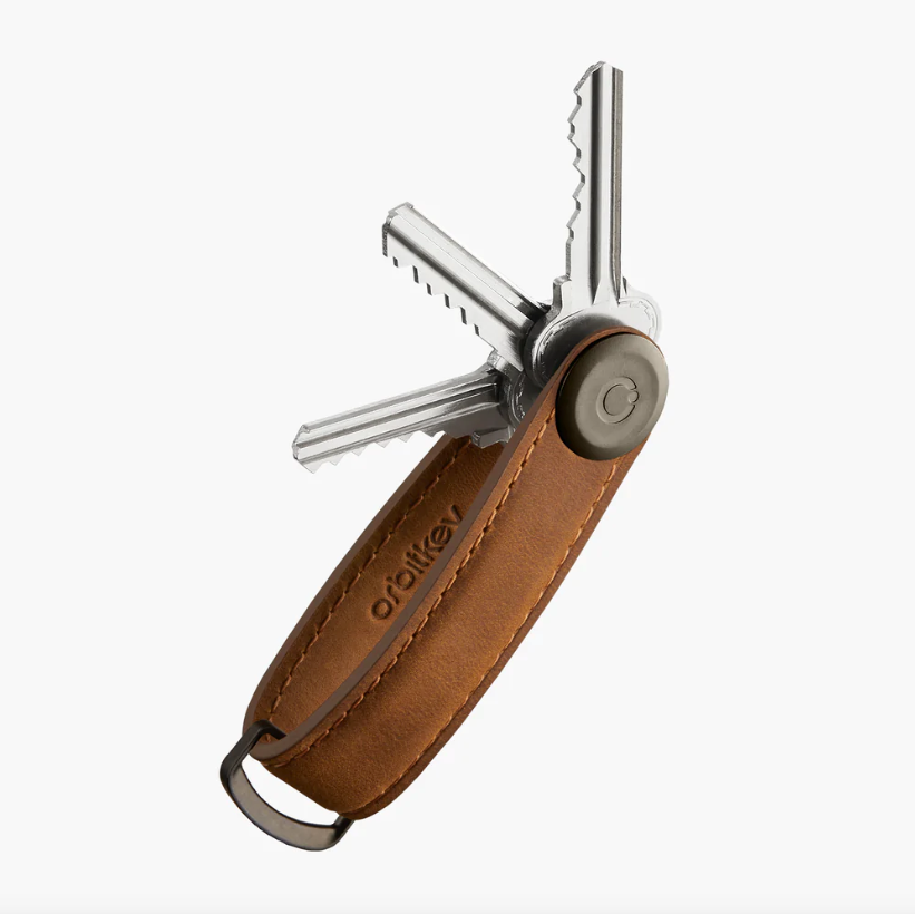 ORBITKEY Key Organiser Crazy Horse Chestnut Brown