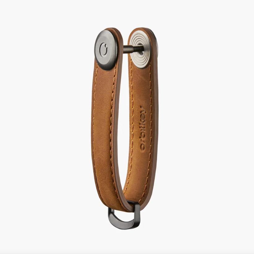 ORBITKEY Key Organiser Crazy Horse Chestnut Brown