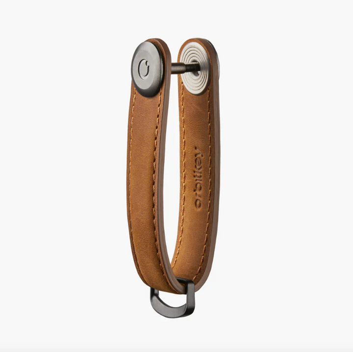 ORBITKEY Key Organiser Crazy Horse Chestnut Brown