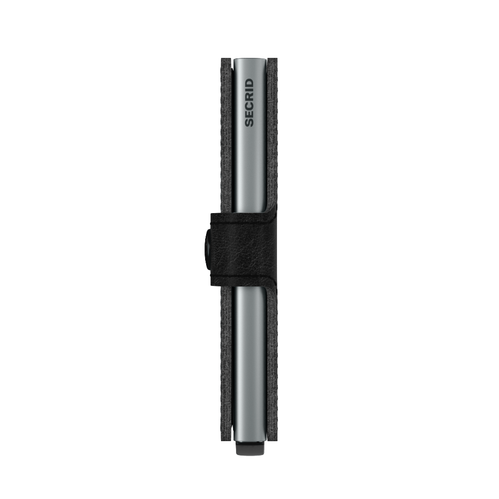 SECRID Miniwallet Stitch Linea Black Leather RFID SC7483