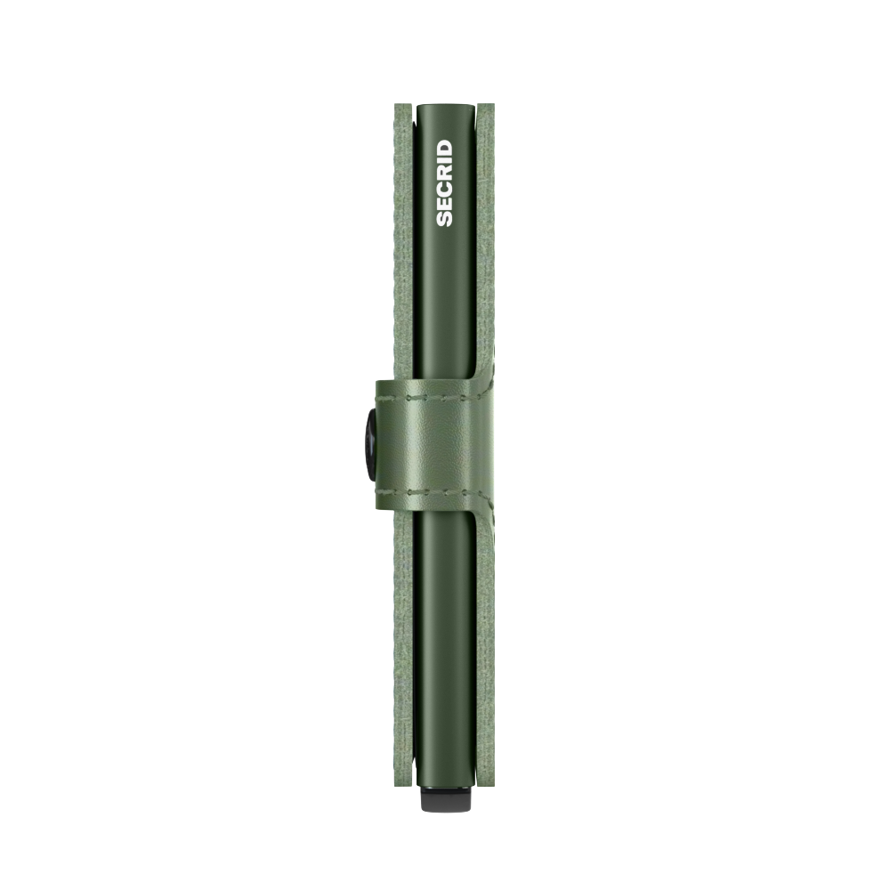 SECRID Miniwallet Metallic Green Leather RFID SC7896