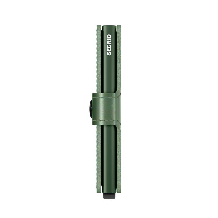 SECRID Miniwallet Metallic Green Leather RFID SC7896