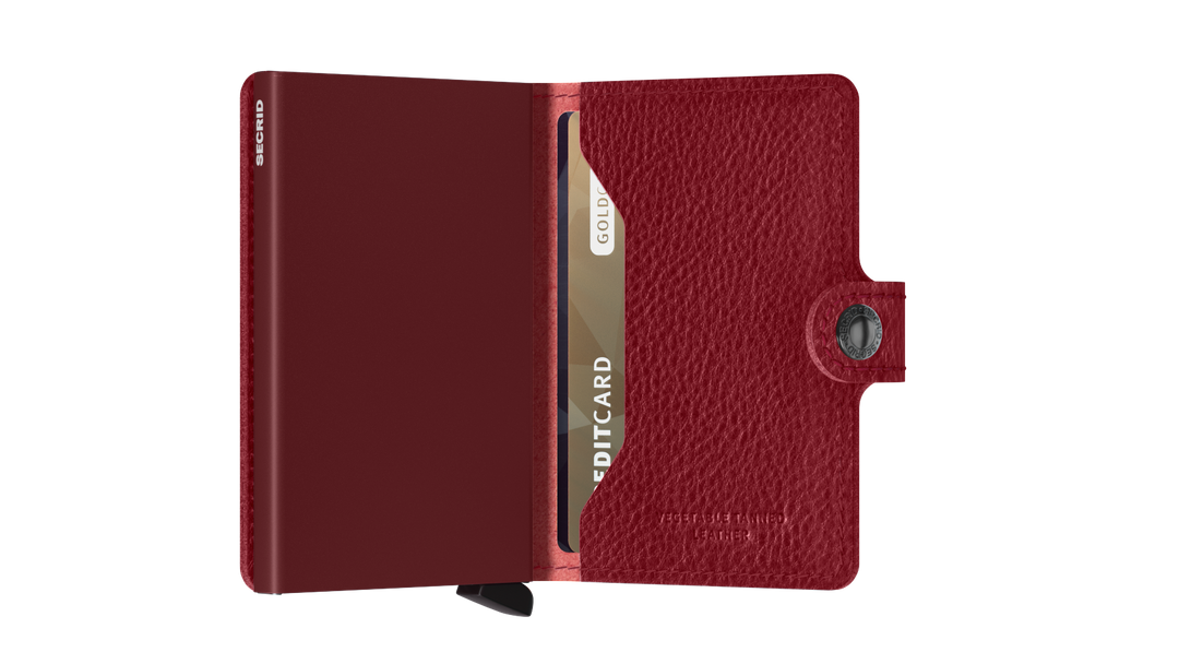 SECRID Miniwallet Veg-Rosso Bordeaux Leather Wallet SC8183