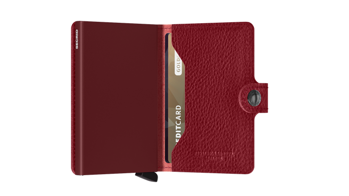 SECRID Miniwallet Veg-Rosso Bordeaux Leather Wallet SC8183