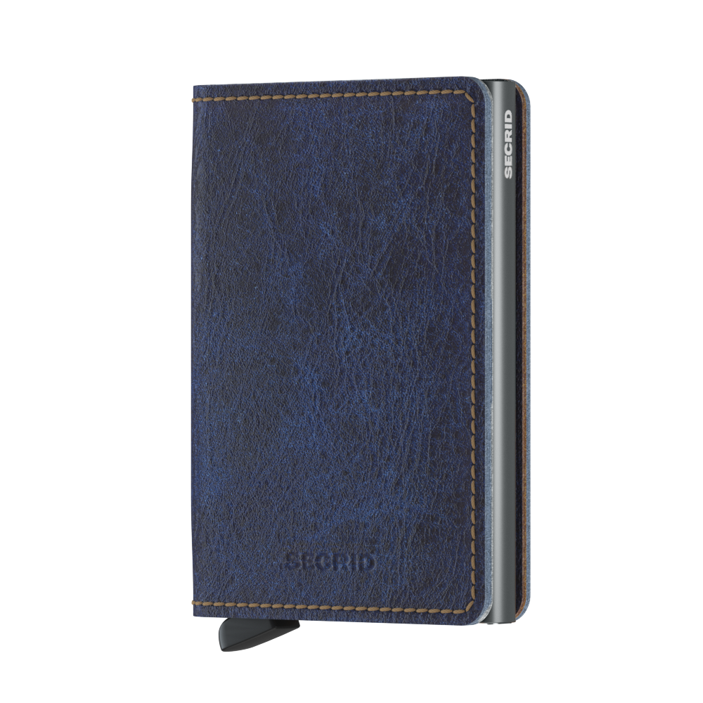 SECRID Slimwallet Leather Indigo 5 Titanium SC8107 - B & S Lyncris Jewellers