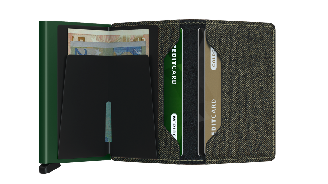 Slimwallet Twist Green RFID Wallet SC8572