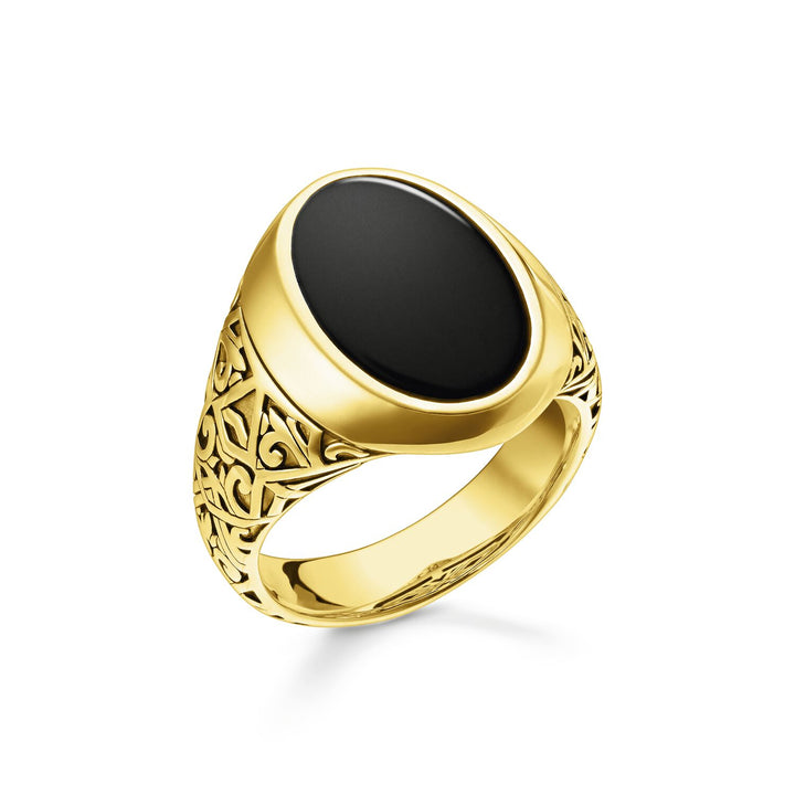 Thomas Sabo Ring Black Gold | The Jewellery Boutique