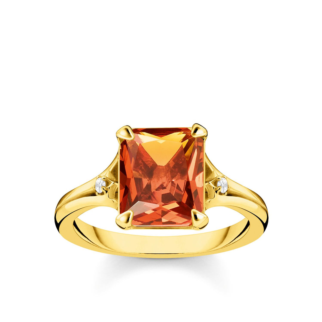 Thomas Sabo Ring Orange Stone | The Jewellery Boutique