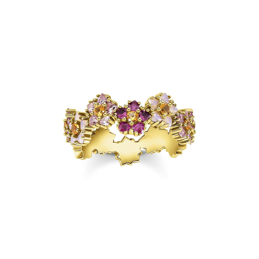 Thomas Sabo Ring Flowers Gold | The Jewellery Boutique