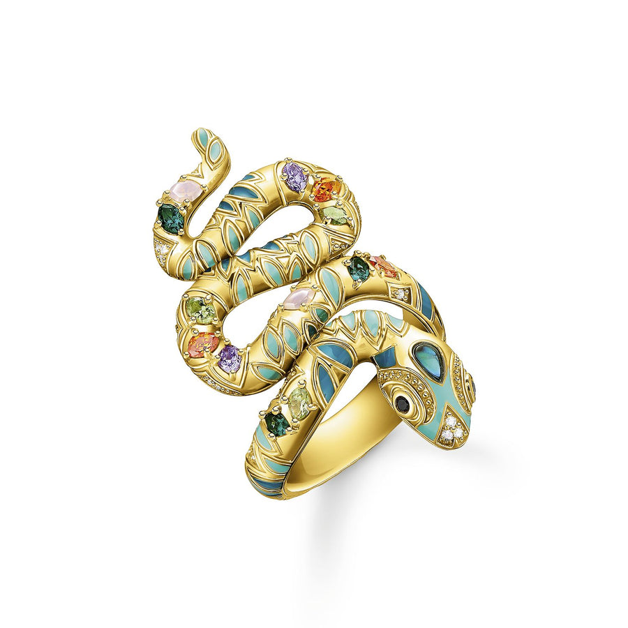 Thomas Sabo Ring Snake Gold | The Jewellery Boutique