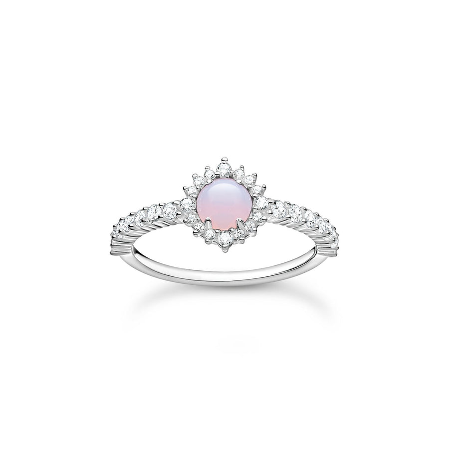 Thomas Sabo Ring Pink Stone Silver | The Jewellery Boutique