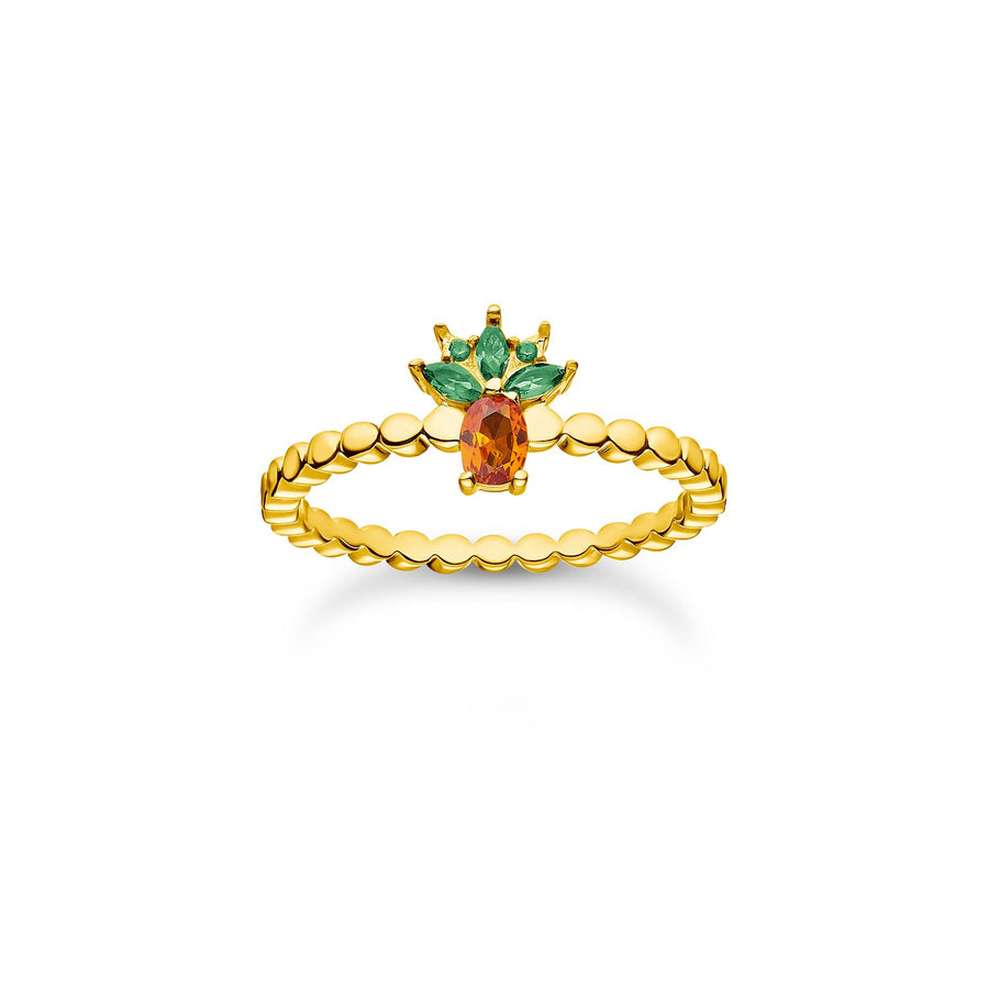 Thomas Sabo Ring Pineapple Gold | The Jewellery Boutique