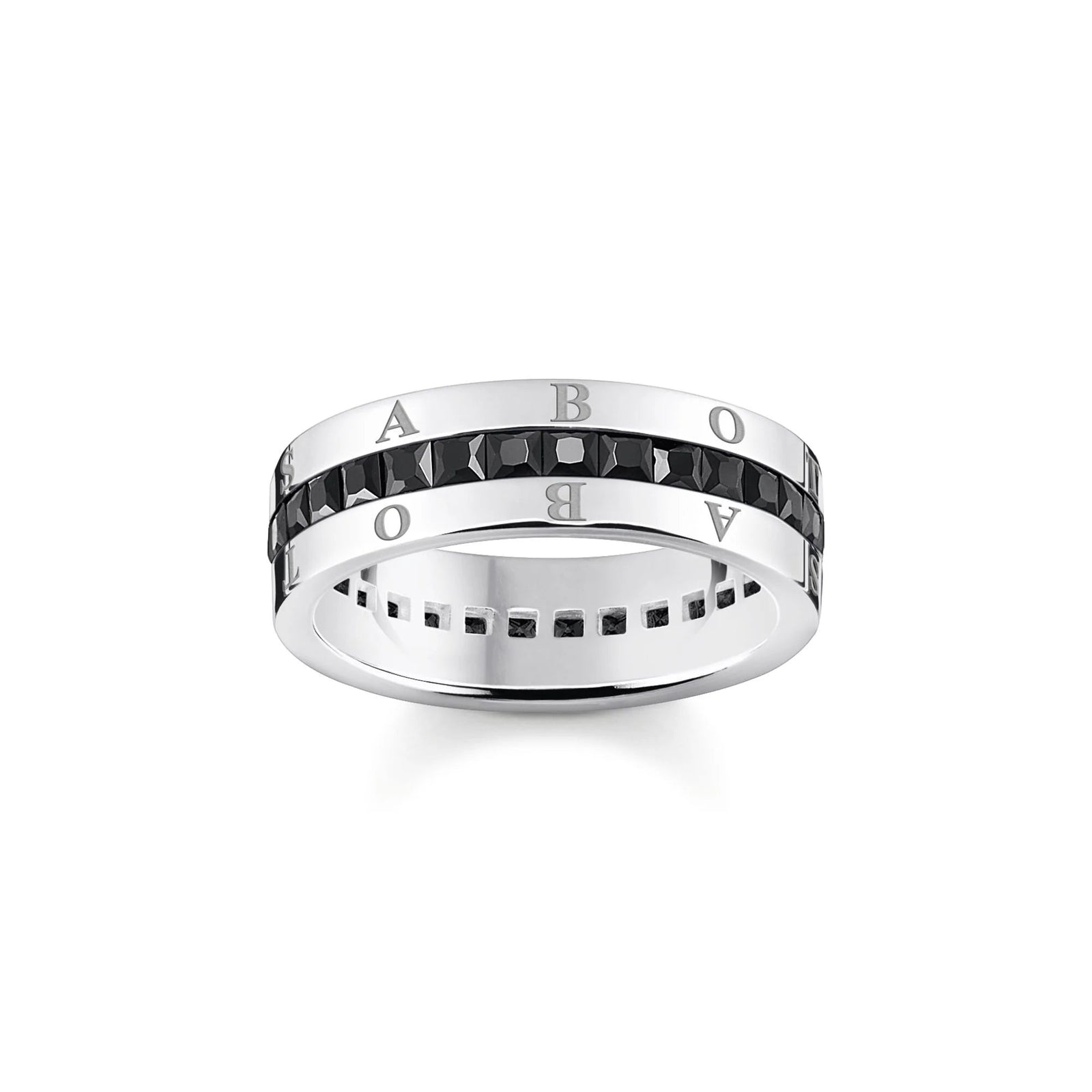 THOMAS SABO Heritage Black Wide Band Ring - B & S Lyncris Jewellers