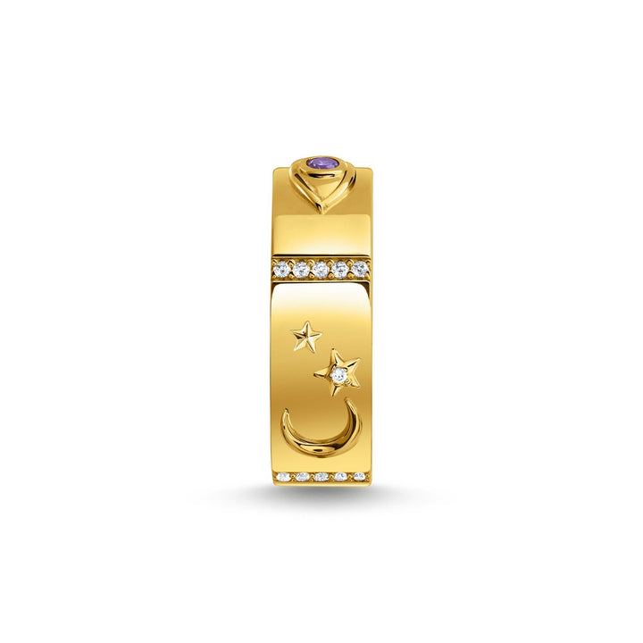 THOMAS SABO Gold Cosmic Talisman Ring with Colourful Stones